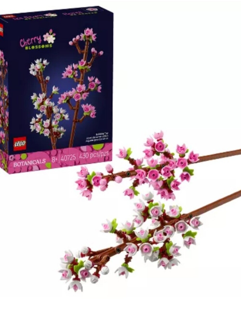 LEGO Botanicals Cherry Blossom NWT Ages 8+ 430 Pieces!!! Vase Not Included